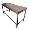 RVS Werktafel op wielen