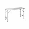 RVS Werktafel - inklapbaar