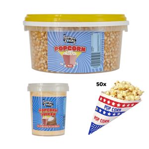 Benodigdheden popcorn 50 porties