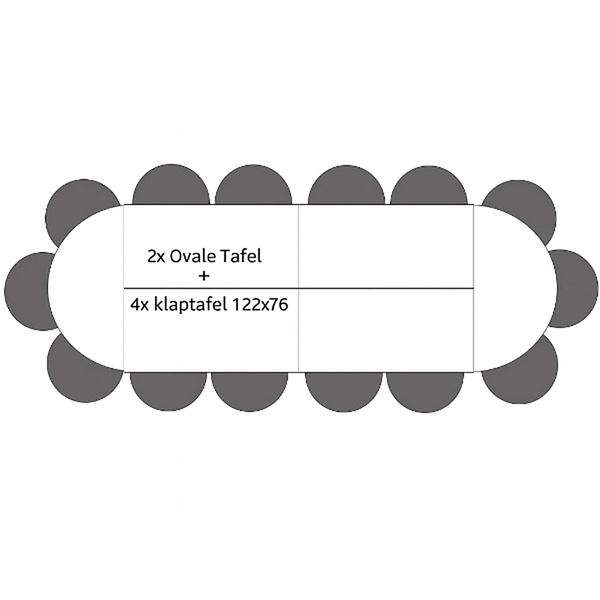 Ovale Tafel 14 personen Ovale Tafel 14 personen