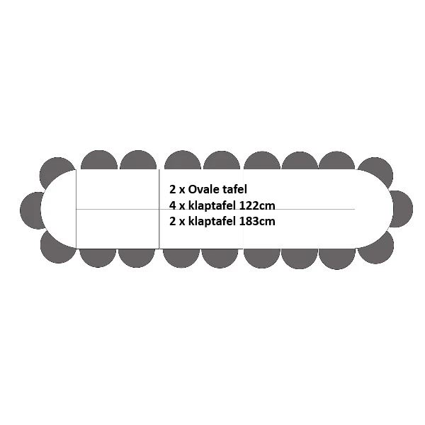 Ovale Tafel 20 personen Ovale Tafel 20 personen