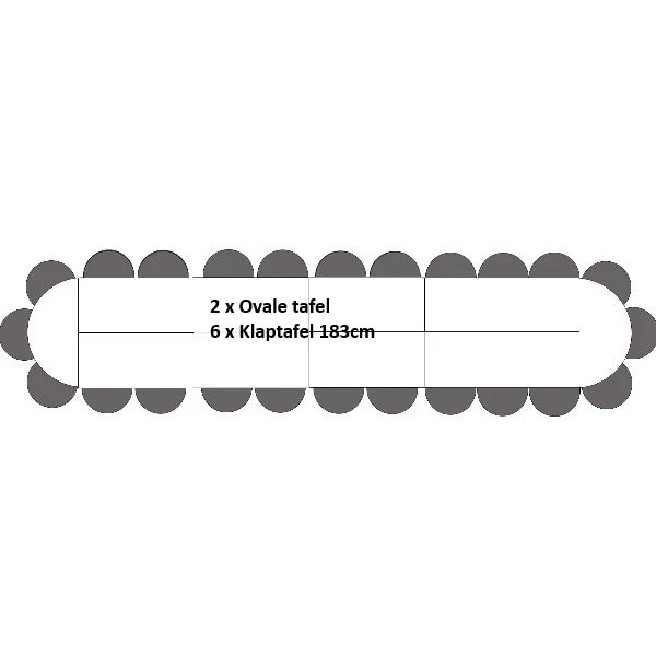 Ovale Tafel 24 personen Ovale Tafel 24 personen