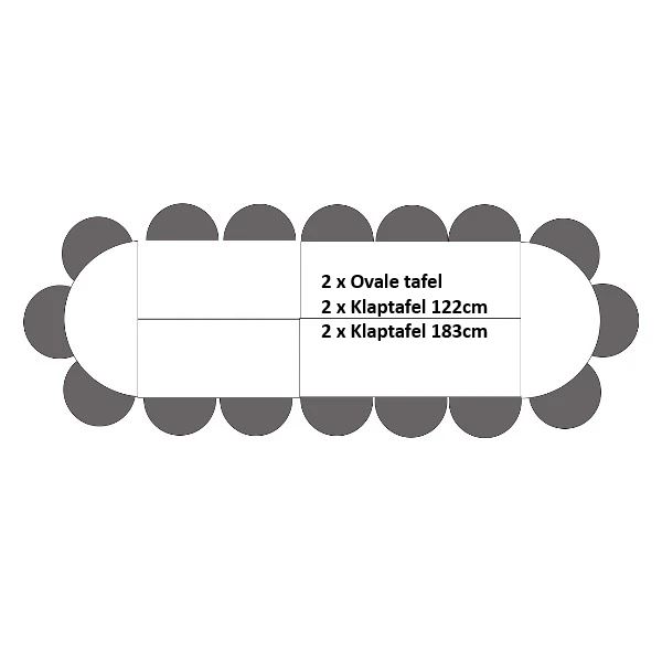 Ovale Tafel 16 personen Ovale Tafel 16 personen