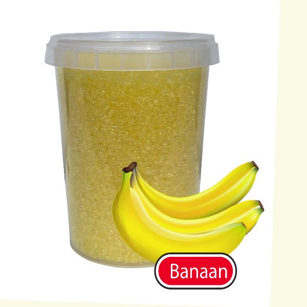 Banaan Suikerspinsuiker 400g + 30 stokjes