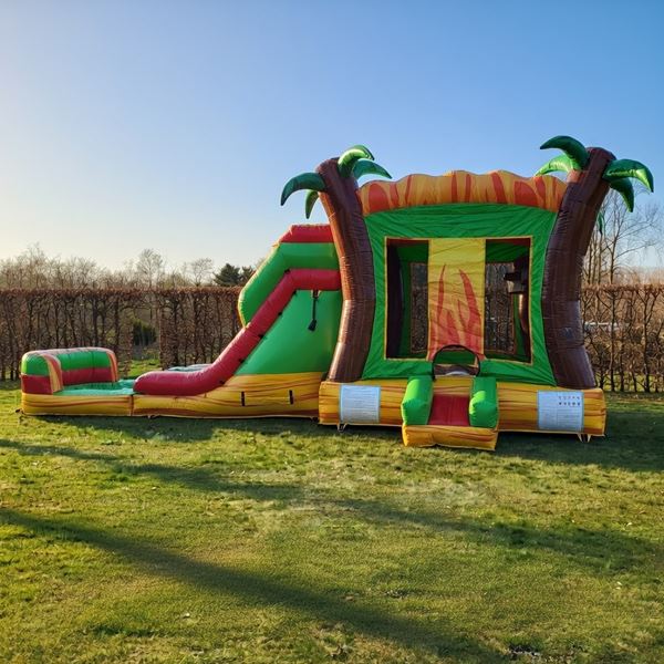 Springkasteel Tropical (met zwembadje)