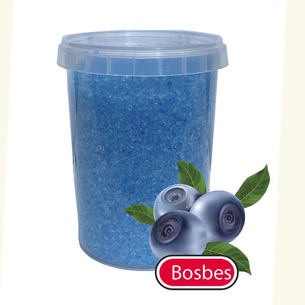 Bosbes Suikerspinsuiker 400g + 30 stokjes