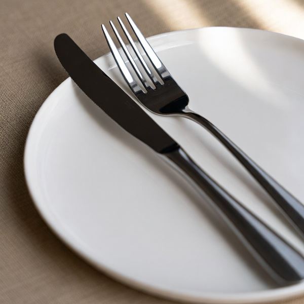 Bord & Bestek met afwas Bord & Bestek met afwas