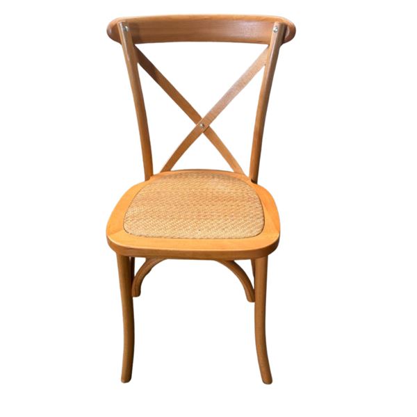 ROTAN Crossback stoel hout