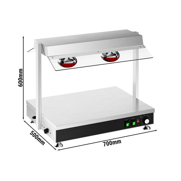 Warmtebrug met warmhoudplaat