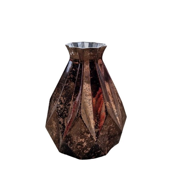 Geometrische Vaas Koper