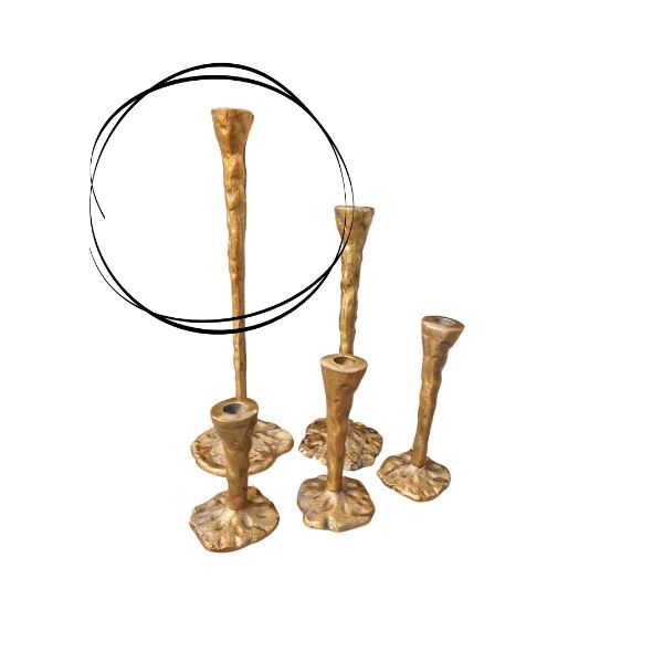 Gouden Kandelaar Organisch XL, 7 stuks