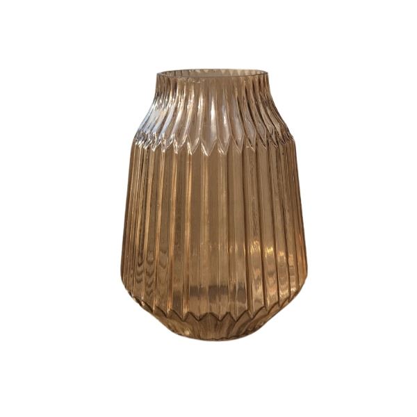 Ribbel Vaas Peach Groot