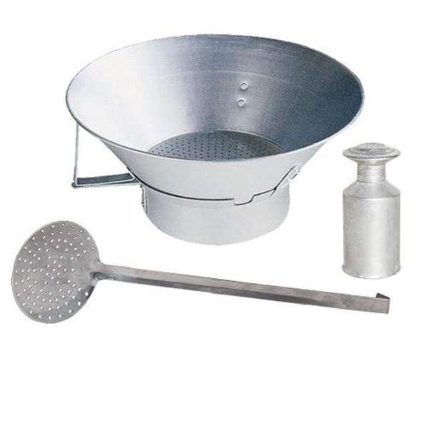 Frietvergiet + Frietlepel + Zoutpot