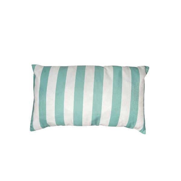 Kussen Cyaan Stripe Lang