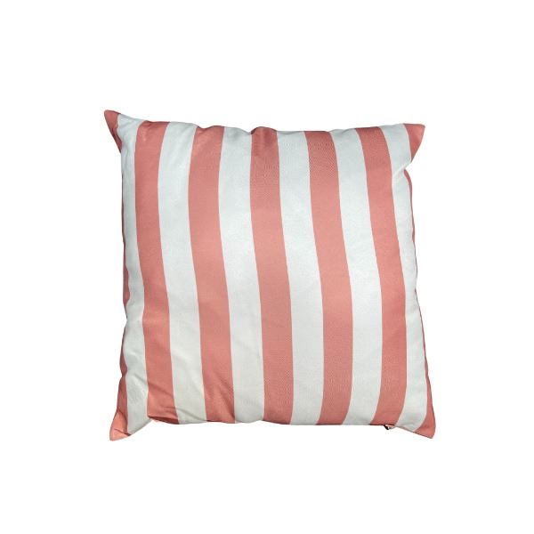 Kussen Stripe Koraal Vierkant